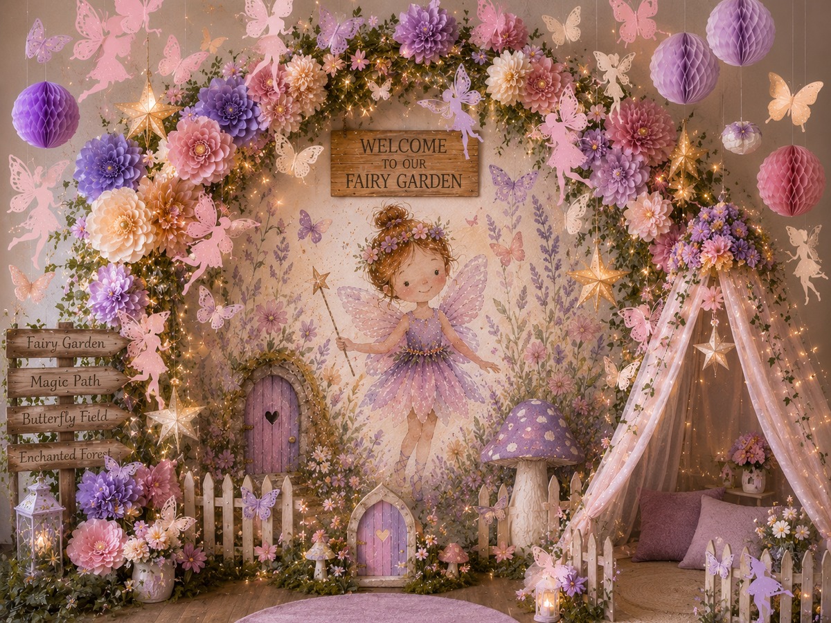 Secret Fairy Garden party theme