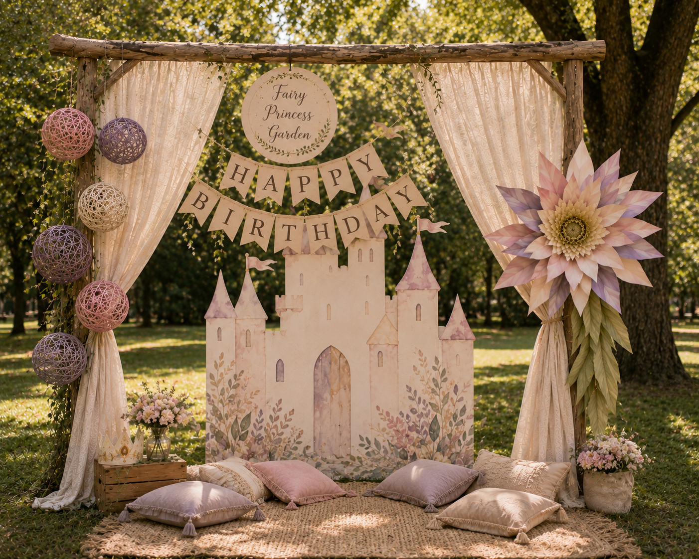 Princess invitation and printed details