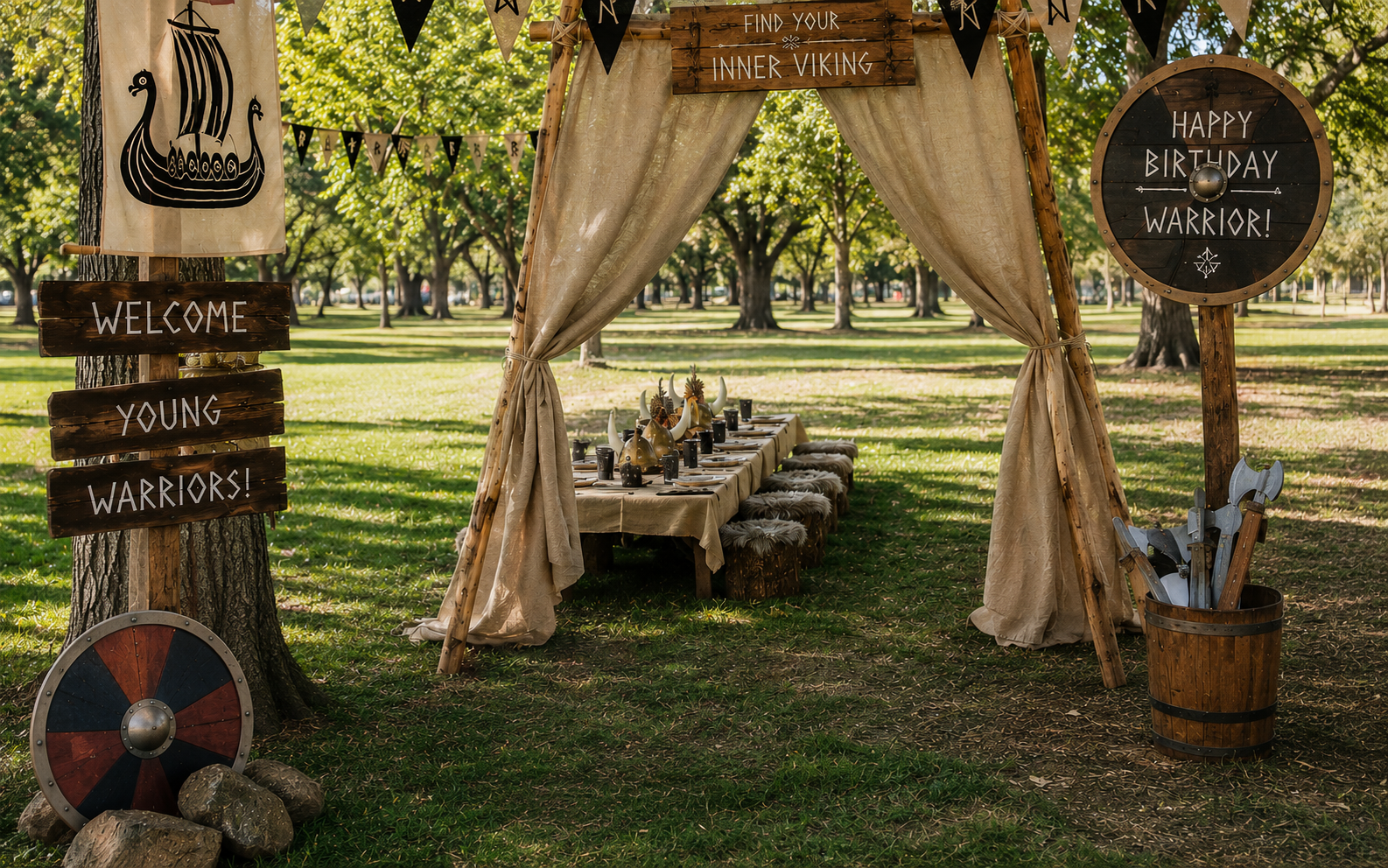 Viking themed decor